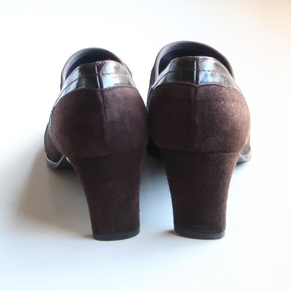 Stuart Weitzman Brown Suede Leather Pointy Almond Toe Heeled Ankle Boots Booties - Picture 5 of 16